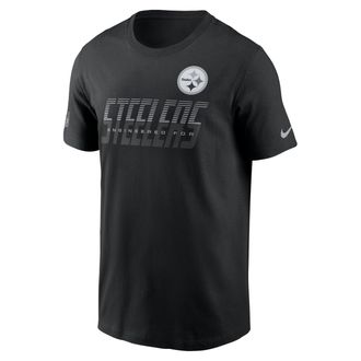 Nike Pittsburgh Steelers Sideline Team Issue Nike Mens Dri-FIT NFL T-Shirt in Black | 02ET00A7L-TF9