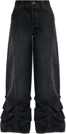 Avavav Wide-Leg Jeans - Dames - Loose Fit Jeans - Zwart - W25 - Katoen - Jeans