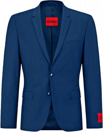 HUGO BOSS Blazer - Heren - Blazers - Blauw - 3XL - Jassen