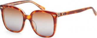 Coach Womens HC8381U 54 57563J Fashion Sunglasses - Brown - One Size