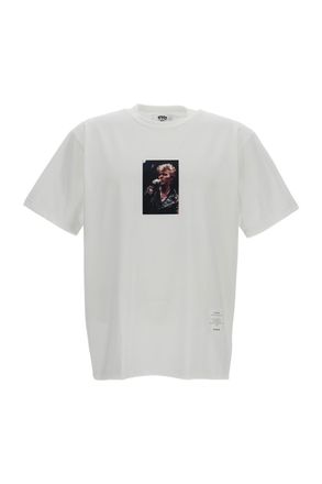 Junya Watanabe White Eye David Bowie Cotton T-Shirt