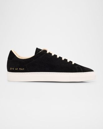 Common Projects Mens Achilles Sport Suede Low-Top Sneakers