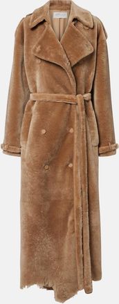 Gabriela Hearst Tellus double-breasted shearling coat
