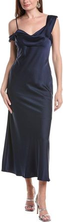 Laundry Laundry By Shelli Segal Easy One Shoulder Satin Dress