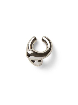 Panconesi Curved Silver Ear Cuff