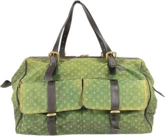 Louis Vuitton Vintage, unisex, Groen, ONE Size, Pre-owned Weekendtas