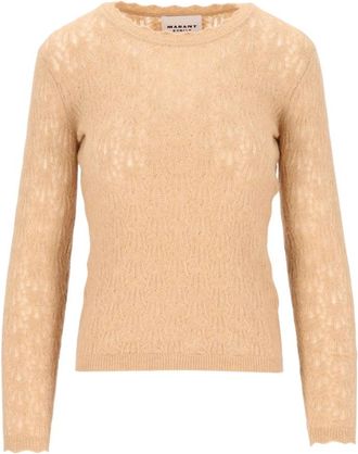 Isabel Marant Obeline-GB Su&eacute;ter Cuello Redondo - Knitwear - Mujer - Beige - S
