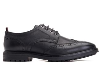 Base London Yukon Grain Mens Shoes - Black - Size UK 10