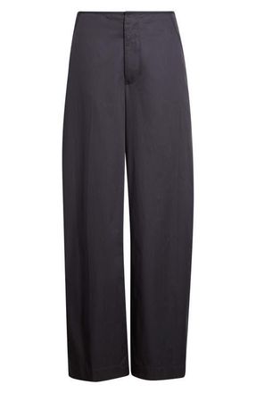 Vince Clean Waist Cotton Pants in Ink at Nordstrom, Size 00