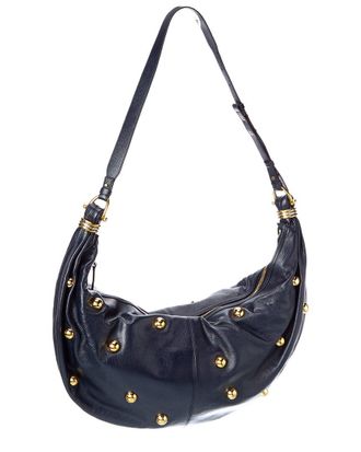 Chlo&eacute; Logo Leather Shoulder Bag