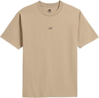New Balance Mens Oversized Center Chest Emblem Tonal T-Shirt - Arid Stone Size XXL
