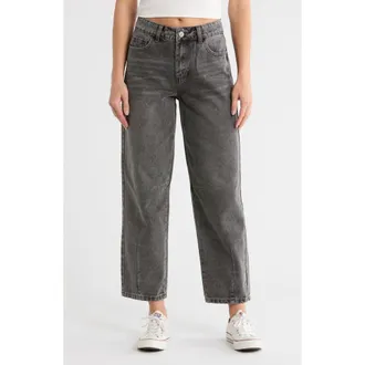 Flying Angel Darted Barrel Leg Jeans in Grey at Nordstrom Rack, Size 15