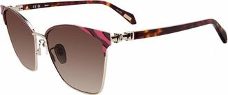 Just Cavalli Brown Square Ladies Sunglasses SJC093 0492 58