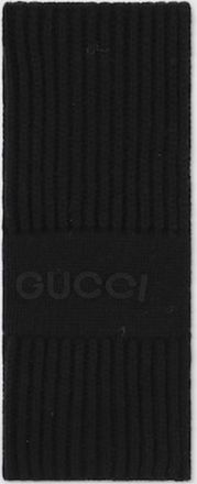 Gucci Wool Cashmere Scarf With Embroidery