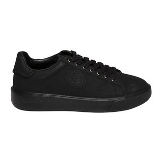 Blauer Buck13 Nub Sneaker - Heren - Schoenen - Zwart - Maat: 46 EU Leer