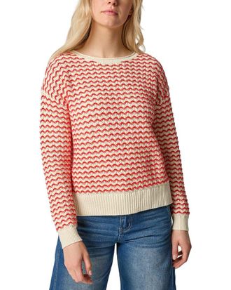 Lilla P Long Sleeve Zig Zag Sweater
