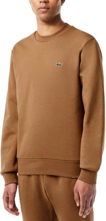 Lacoste Mens Basic Fleece Sweatshirt Cookie XL