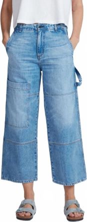 ASKK NY Cropped Carpenter Workwear Inspired Jean In Blondie