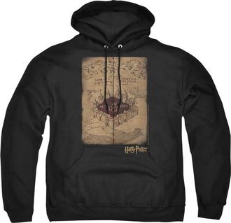Gildan Harry Potter Marauders Map Adult Pull Over Hoodie / Hooded Sweatshirt
