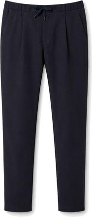 Herno Blue Virgin Wool Casual Mens Pants