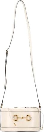 Gucci Pre-owned Bucket Bags, female, White, Size: ONE SIZE Pre-owned Leather gucci-bags
