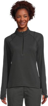 Mountain Hardwear Crater Laketm Heavyweight Half Zip Womens Clothing Black : XS, Elastane/Polyester