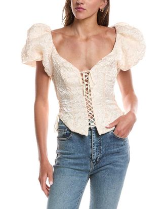 For Love & Lemons For Love & Lemons Frosted Organza Top
