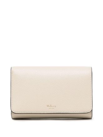 Mulberry Portemonnee met logo - Beige