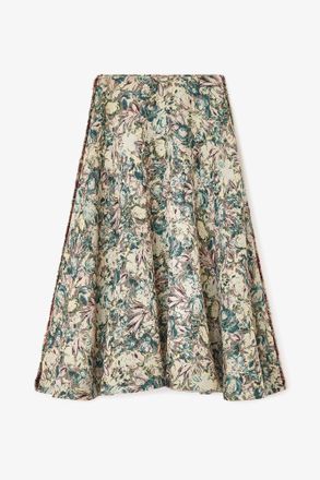 Ganni Tapestry Long Circle Skirt - Size 2 Mixed