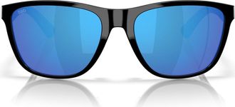 Costa Corrientes 57mm Sunglasses in Black /Blue Mirror at Nordstrom
