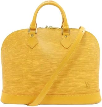 Louis Vuitton Pre-owned Handbags, female, Yellow, Size: ONE SIZE Pre-owned Alma PM Handbag