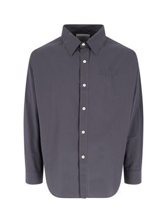 Mfpen Grey Classic Collar Cotton Shirt