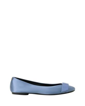 Lanvin The Ballerina With A Satin Bow in Lanvin Blue at Nordstrom, Size 41 Eu