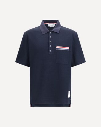Thom Browne Short-sleeve Polo with chest pocket Male 1