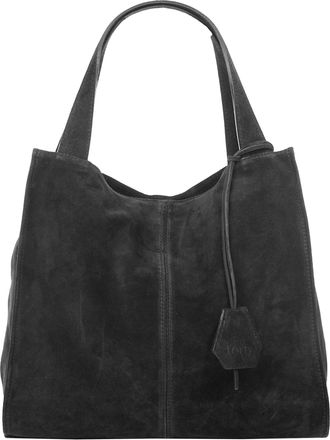 Forty Degrees Shopper FORTY, Damen, Gr. B/H/T: 41cm x 38cm x 17cm onesize, schwarz, Leder, gemustert, Taschen Shopper, echt Leder, Made in Italy