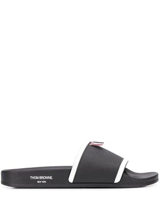Thom Browne Sandali slides - Nero