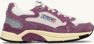 Autry HYPERWAY SNEAKERS IN SAND AND FIRENZE MESH AND SUEDE