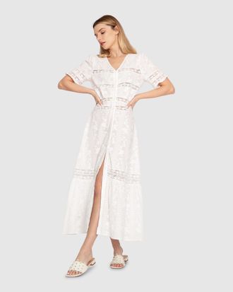 Belle & Bloom Summer Breeze Lace Midi Dress