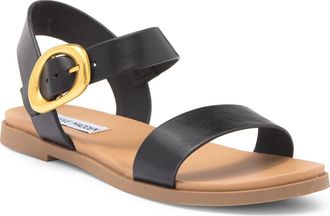 Steve Madden Tacee Sandal in Black Leather at Nordstrom Rack, Size 8.5