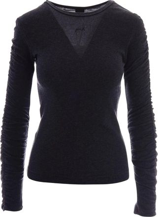 Pinko Pinko, Tops, Dames, Grijs, M, Long Sleeve Tops