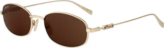 Gucci Mens Sunglasses Gold-Brown Metal Gold-Gold-Brown Gold/gold/brown