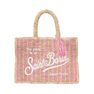 MC2 Saint Barth Tote Bags, female, Multicolor, Size: ONE SIZE Colette Raffia Hand Bag