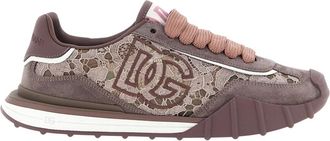 Dolce & Gabbana Schoenen, Dames, Paars, 41 EU, Leer, DG Athletic Sneakers