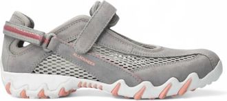 Mephisto Womens Niro Mary Jane Flat Shoes In Grey