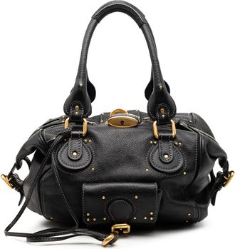 Chlo&eacute; Borsa a mano Paddington media in pelle 2010-2025 - Nero