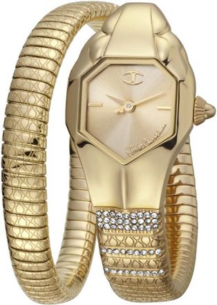 Just Cavalli Glam Snake Champagne Dial Ladies Watch JC1L113M0025