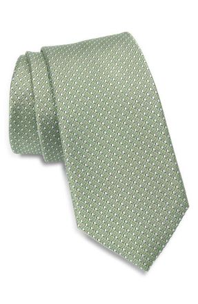 Nordstrom Tepper Dot Silk Jacquard Tie in Green at Nordstrom