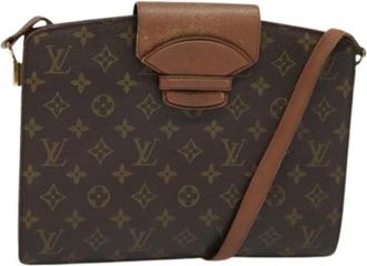 Louis Vuitton Tweedehands Canvas Louis Vuitton tassen - Dames - Vintage Schoudertas - Bruin - ONE Size - Vintage