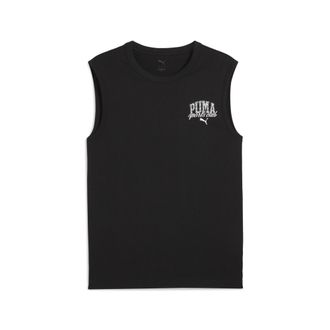 Puma T-Shirt PUMA CLASS SLEEVELESS TEE, Herren, Gr. M, schwarz (puma schwarz), Jersey, Obermaterial: 100% Baumwolle, unifarben, regular fit normal, Rundhal