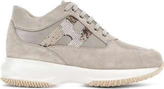 Hogan Interactive Sneaker - Dames - Sneakers - Grijs - 37 EU - Katoen - Schoenen